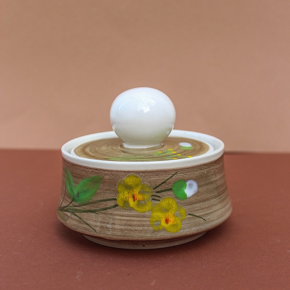 Vintage Hand Painted in Italy Cream and Sugar Pot
